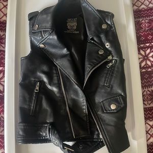 Boys “motorcycle” vest size 4/5